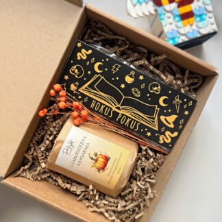 Na zdjęciu jest zestaw prezentowy "Sok z dyni - czarodziejski prezent".