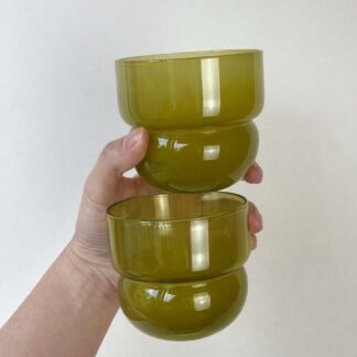 OLIWKA – mleczna szklanka, ręcznie wykonana